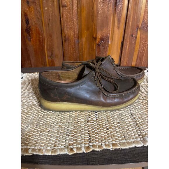 Clarks originals wallabee dark brown leather size 9.5 - Picture 15 of 16